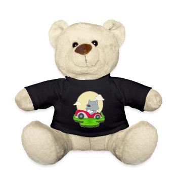 Cat Car - Teddy Bear - black - Front