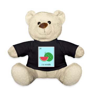 Melon pastèque Fruit d’été Cadeau végétalien - Nounours - noir - Devant