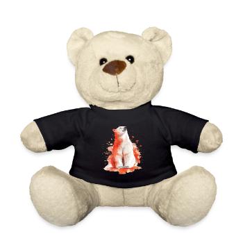 Polar bear - Teddy Bear - black - Front