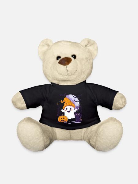 Halloween Geschenk Frauen Geist Männer Kinder Deko - Teddy - Schwarz