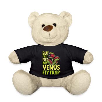 Venus Flytrap Carnivore Plant Design - Teddy Bear - black - Front