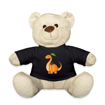 Dinosaur Pumpkin Halloween Pumkasaurus Costume - Teddy Bear - black - Front