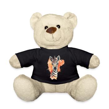 Zebra - Teddy Bear - black - Front