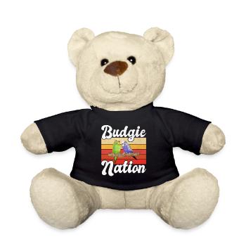 Budgie Gift - Teddy - Schwarz - Vorne