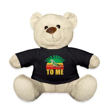 Budgie Gift - Teddy Bear - black - Front