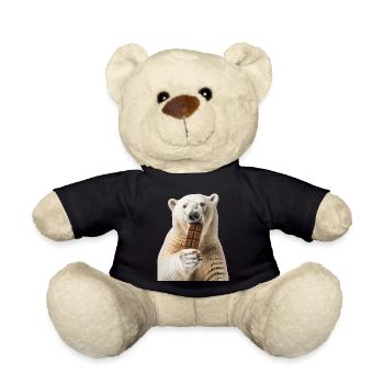 Polar bear - Teddy Bear - black - Front