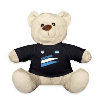 Argentinien Geschenk Argentina Argentine Flagge - Teddy - Schwarz - Vorne