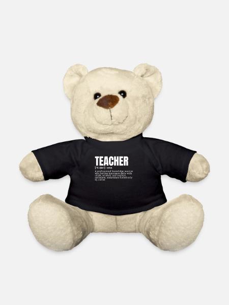 Funny Teacher Definition Occupation - Teddy - Schwarz