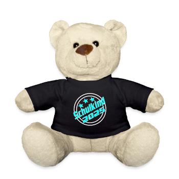 Schulkind 2025 Schulanfang Grundschule Kind - Teddy - Schwarz - Vorne