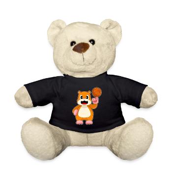 Hamster Basketteur Joueur Basketball - Nounours - noir - Devant