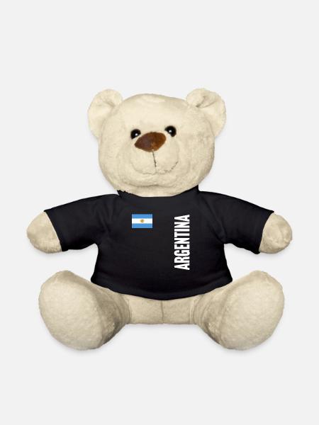 Argentine Cadeau Argentine Drapeau argentin - Nounours - noir