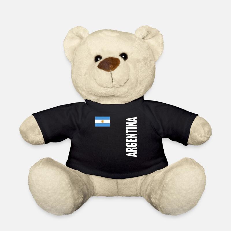 Argentine Cadeau Argentine Drapeau argentin - Nounours - noir