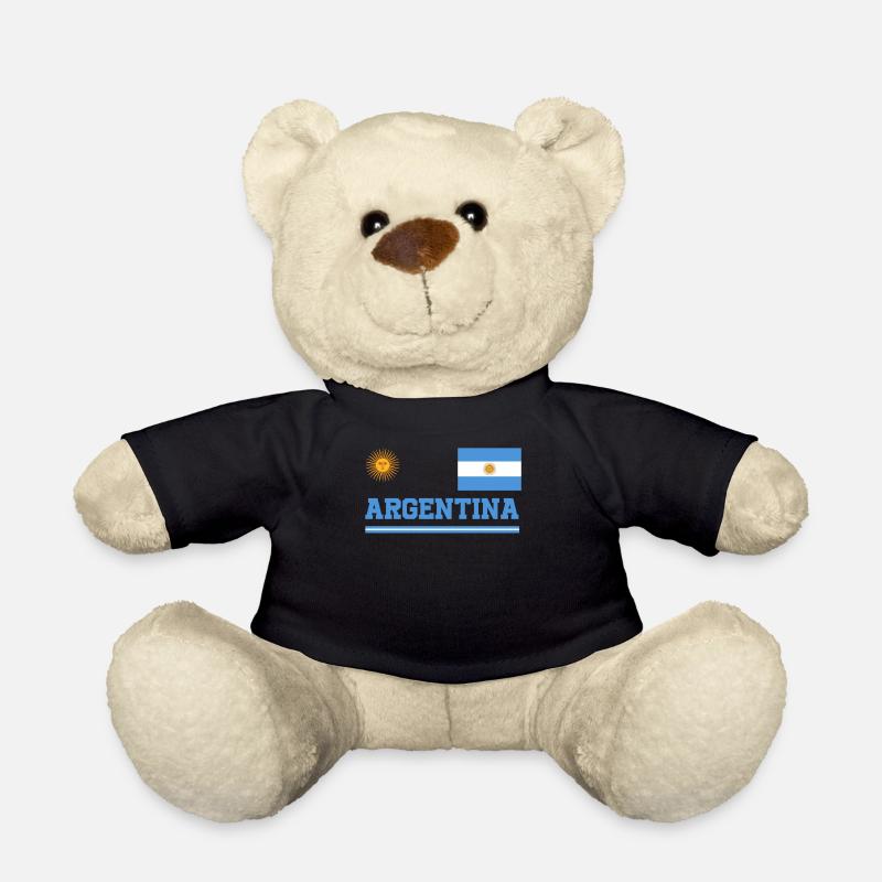 Argentinien Geschenk Argentina Argentine Flagge - Teddy - Schwarz