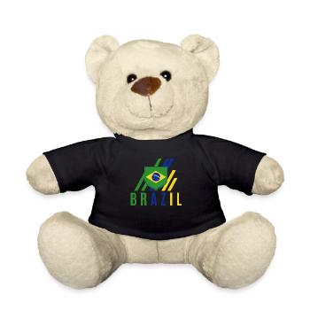 Brasilien Brazil shirt Brasilianer Rio de Janeirao - Teddy - Schwarz - Vorne