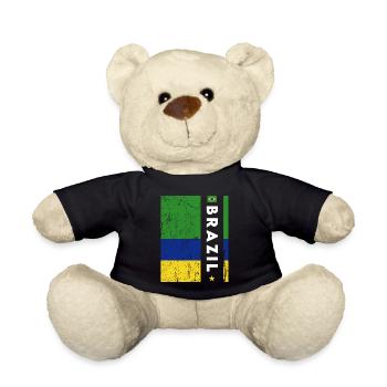 Brasilien Brazil shirt Brasilianer Rio de Janeirao - Teddy - Schwarz - Vorne