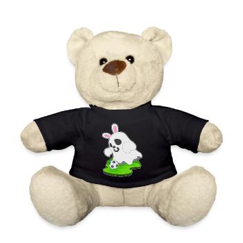 Geist Halloween Fußball - Teddy - Schwarz - Vorne