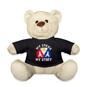 Arnis Kali Eskrima Filipino FMA - Teddy Bear - black - Front