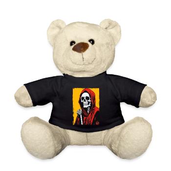 Calm and composed Grim Reaper design - Teddy Bear - black - Front