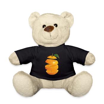 Orange Fruit - Teddy Bear - black - Front
