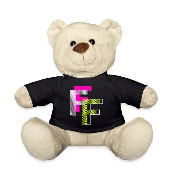 F Buchstabe - Teddy - Schwarz - Vorne