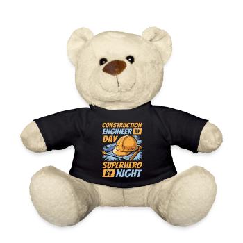 Civil engineer - Teddy Bear - black - Front