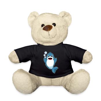 Dolphin Water Bubbles - Teddy Bear - black - Front