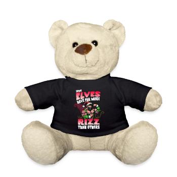 Weihnachtselfen Mit Mehr Rizz Kultur - Teddy - Schwarz - Vorne