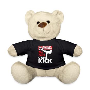 Krav Maga Kamsportlerin Frau Mädchen - Nounours - noir - Devant