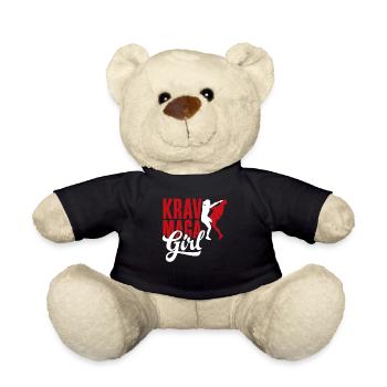 Krav Maga Girl Woman - Teddy Bear - black - Front