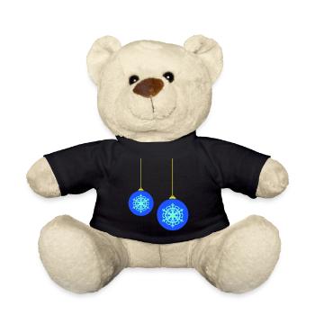 Boules de Noël - Nounours - noir - Devant