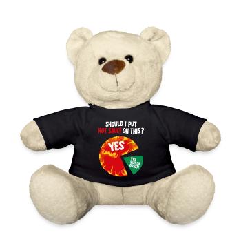 Design for passionate sauce fans - Teddy Bear - black - Front