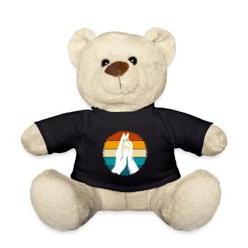 Hand + Dog Paw - High Five - Dog Fan - Teddy Bear - black - Front