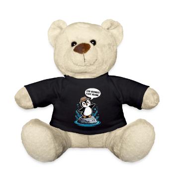 Stay grounded hover around penguin - Teddy Bear - black - Front