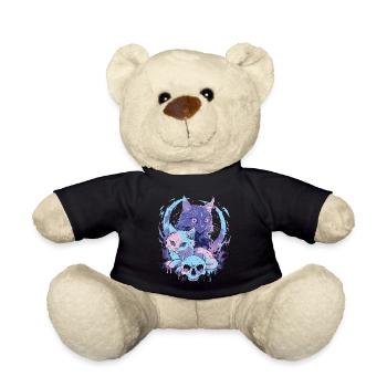 Kawaii Chat Pastel Goth Diabolique - Nounours - noir - Devant