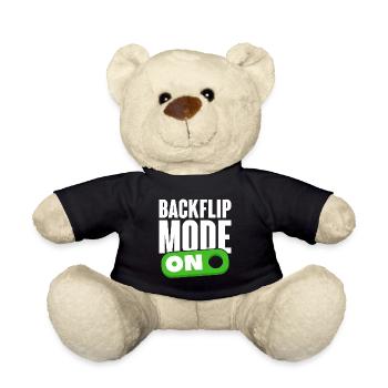 Backflip Salto Akrobatik Parkour Turnen Geschenk - Teddy - Schwarz - Vorne