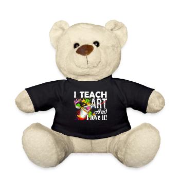 Art Teacher I Teach Art And I Love It - Teddy Bear - black - Front