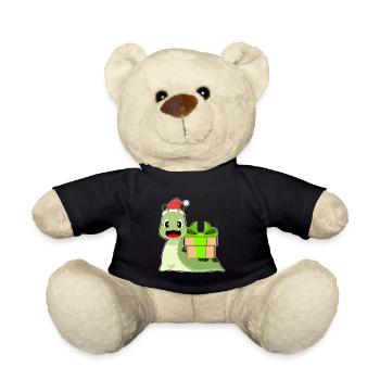 Snail Christmas Package - Teddy Bear - black - Front
