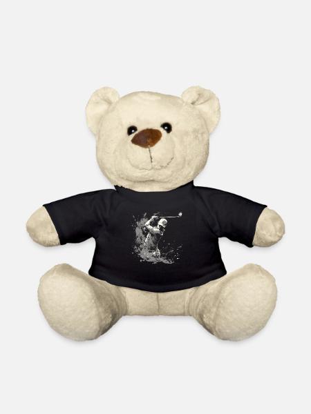 Golfer Zeichnung - Teddy - Schwarz