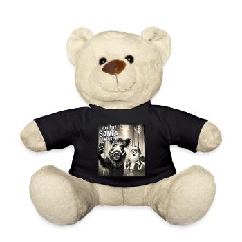 Cats Selfie Santa Selfie Christmas - Teddy Bear - black - Front