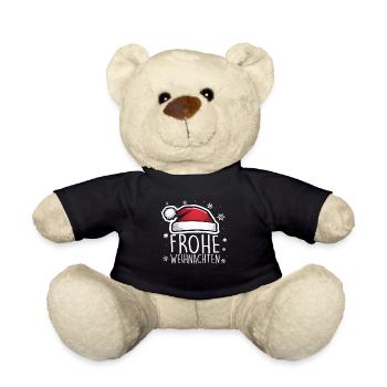 Merry Christmas - Teddy Bear - black - Front