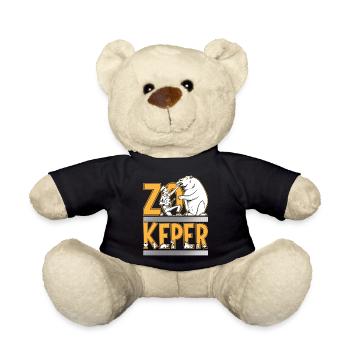 Zookeeper Animal Zoo Wildlife Lover Safari Savanna - Teddy - Schwarz - Vorne