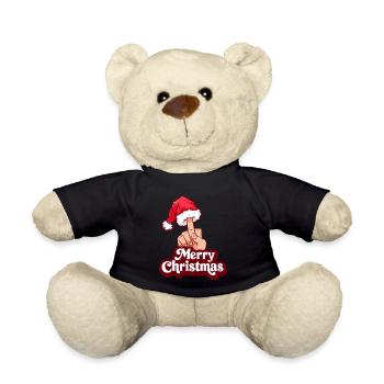 Frohe Weihnachten - I Hate Christmas - Teddy - Schwarz - Vorne