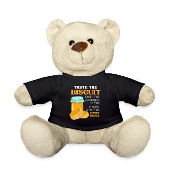Taste The Biscuit Taste The Goodness - Teddy Bear - black - Front