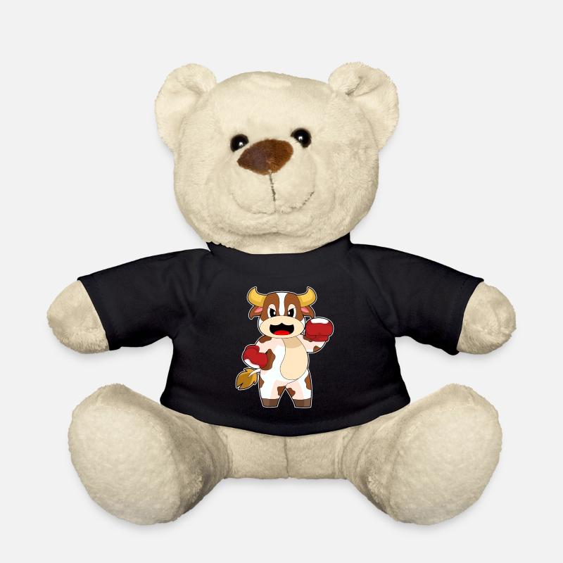 Kuh Boxer Boxhandschuhe Boxen - Teddy - Schwarz