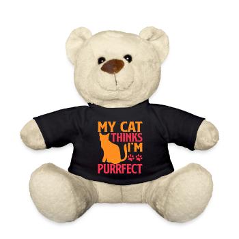 Cat Mom Gifts - Teddy - Schwarz - Vorne