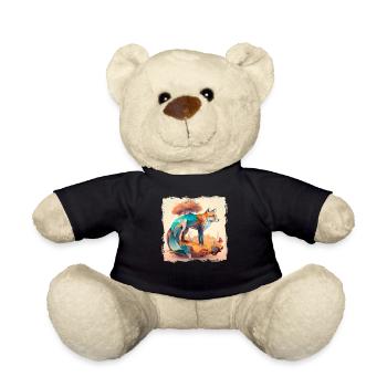 Canidae Caninae Red Fox Fox Lover Fox - Teddy Bear - black - Front