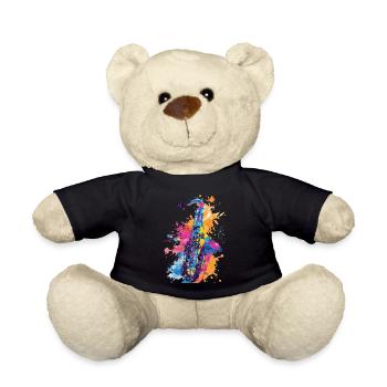 Saxophone - Teddy Bear - black - Front