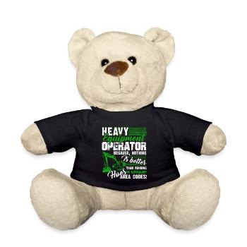 Proud To Be Heavy Equipment Operator - Teddy Bear - black - Front