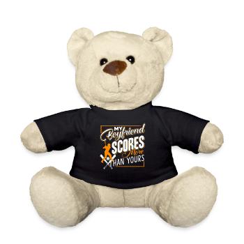 Baseball My Baseball Boyfriend Scores - Teddy Bear - black - Front