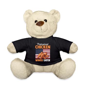 Ailes de poulet drapeau des États-Unis Eater Ailes épicées - Nounours - noir - Devant